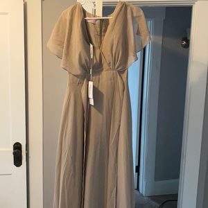 Taupe Bridesmaids Dress